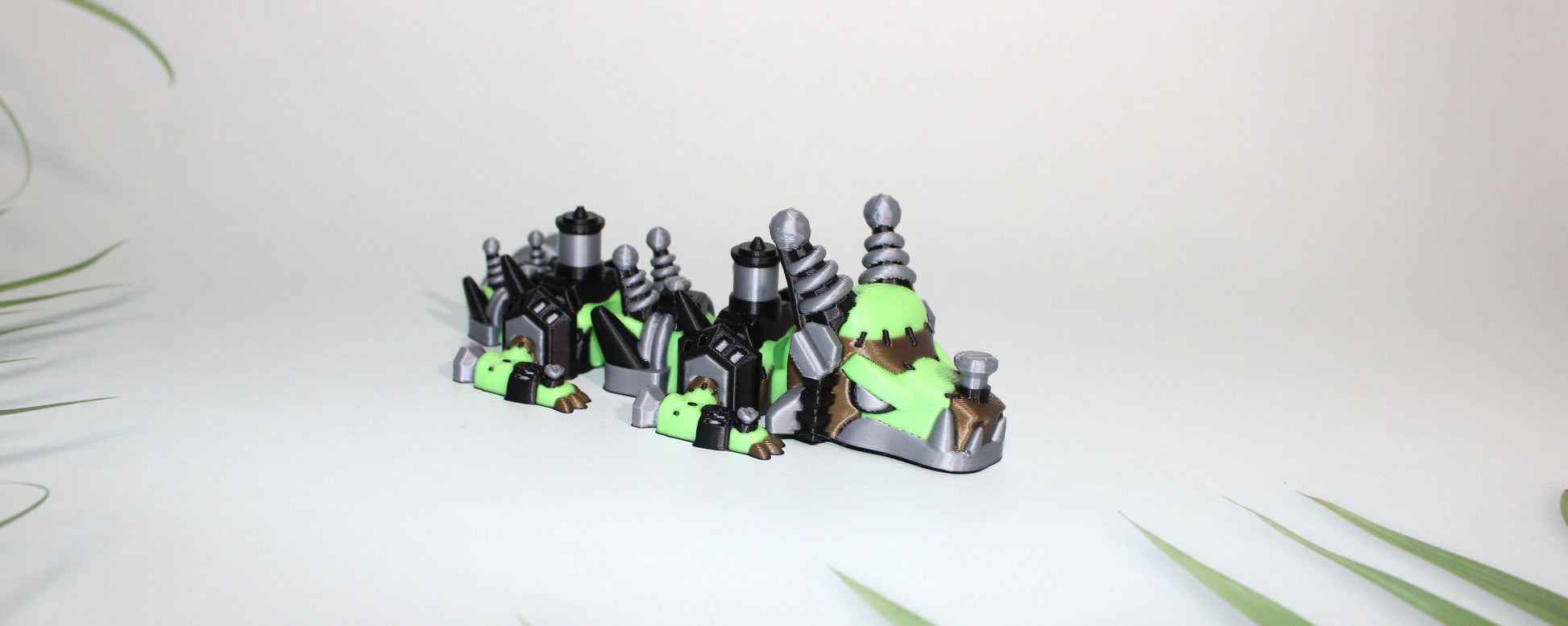 Franken Dragon  6.5 inches Long-3D Printed Articulated Figurine - Wonderland 3D Printing 