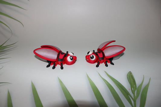 Glowing Firefly: 3D Printed Articulated Figurine - Wonderland 3D Printing 