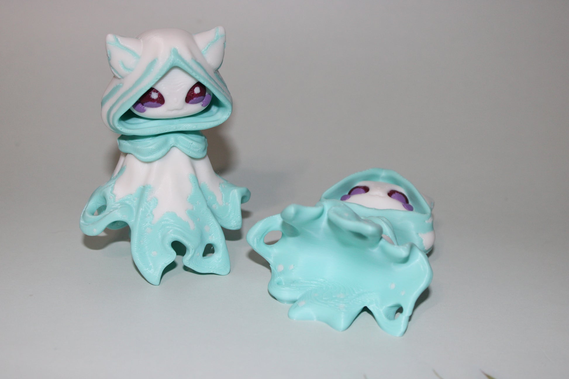 Floating Ghost 3.5 inches tall-3D Printed Articulated Flexi Figurine - Wonderland 3D Printing 