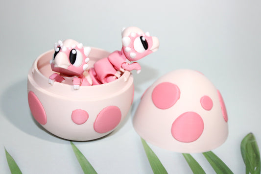 2 Dinos with Egg -3D Printed Flexi Fidget - Wonderland 3D Printing 