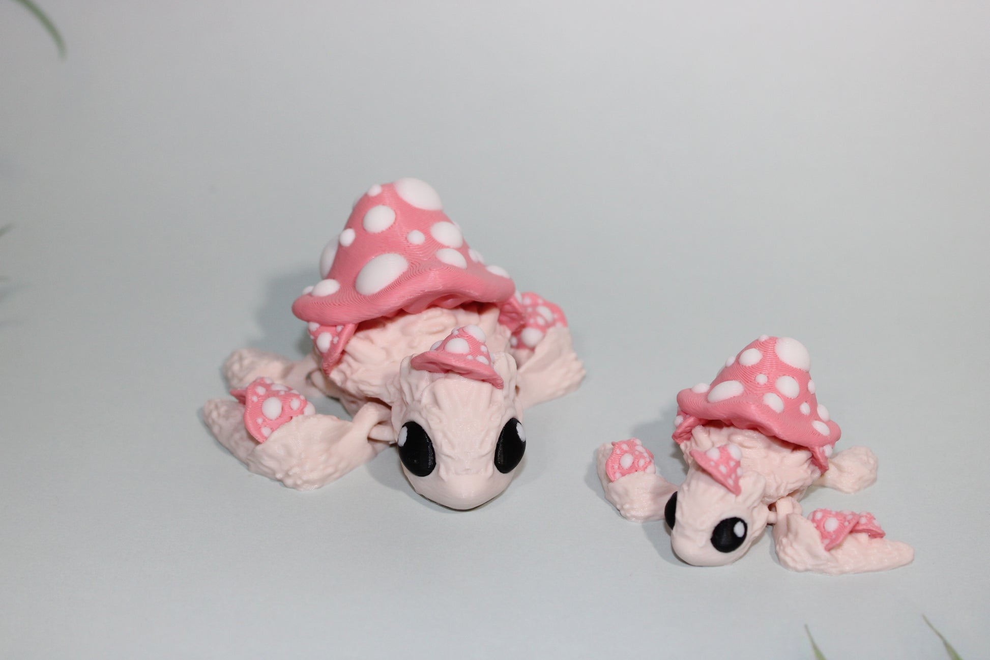 Mushroom turtles 3D Printed Articulated Figurine - Wonderland 3D Printing 