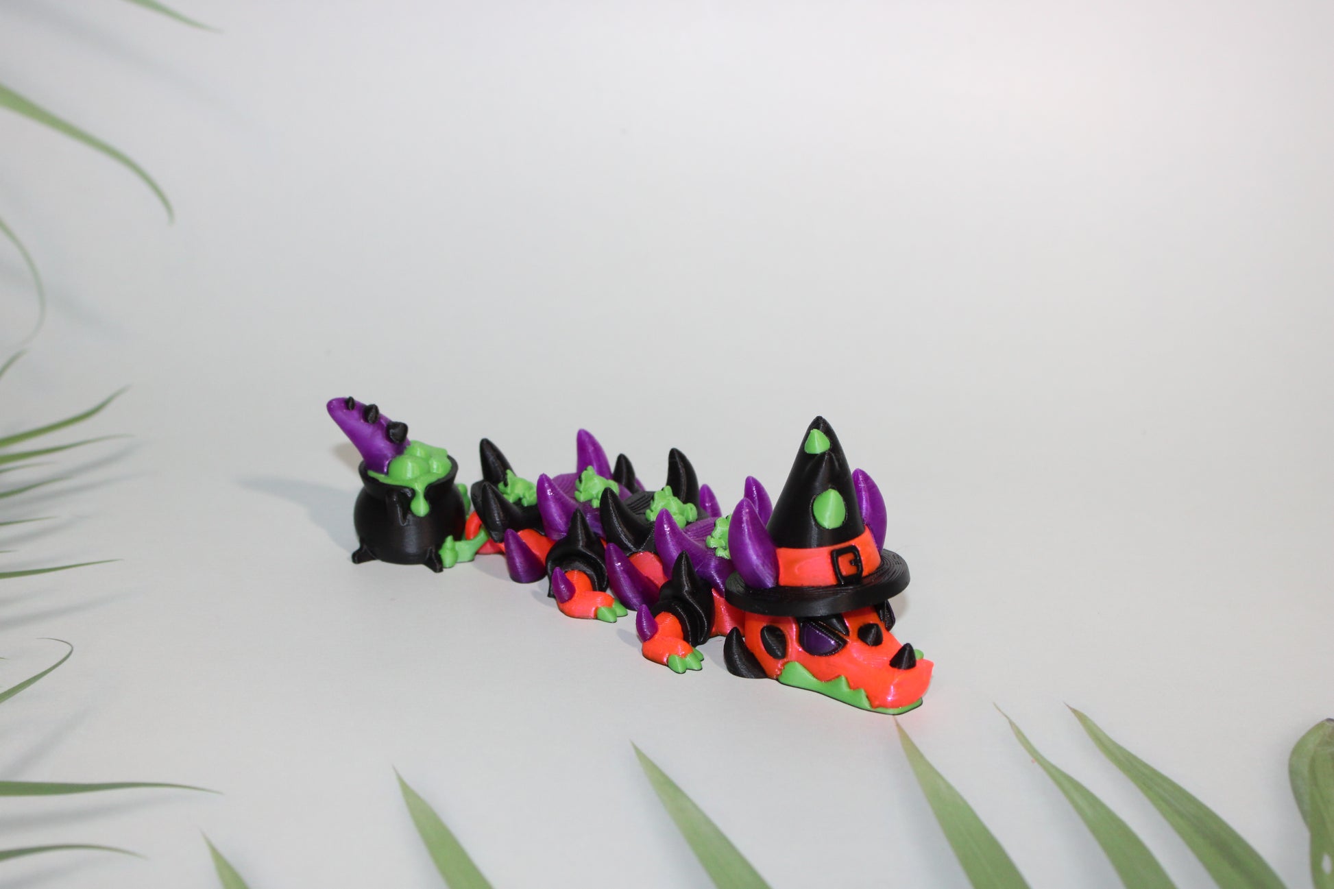 Witch Dragon 17 inches or Mini 6 inches Long-3D Printed Articulated Figurine - Wonderland 3D Printing 