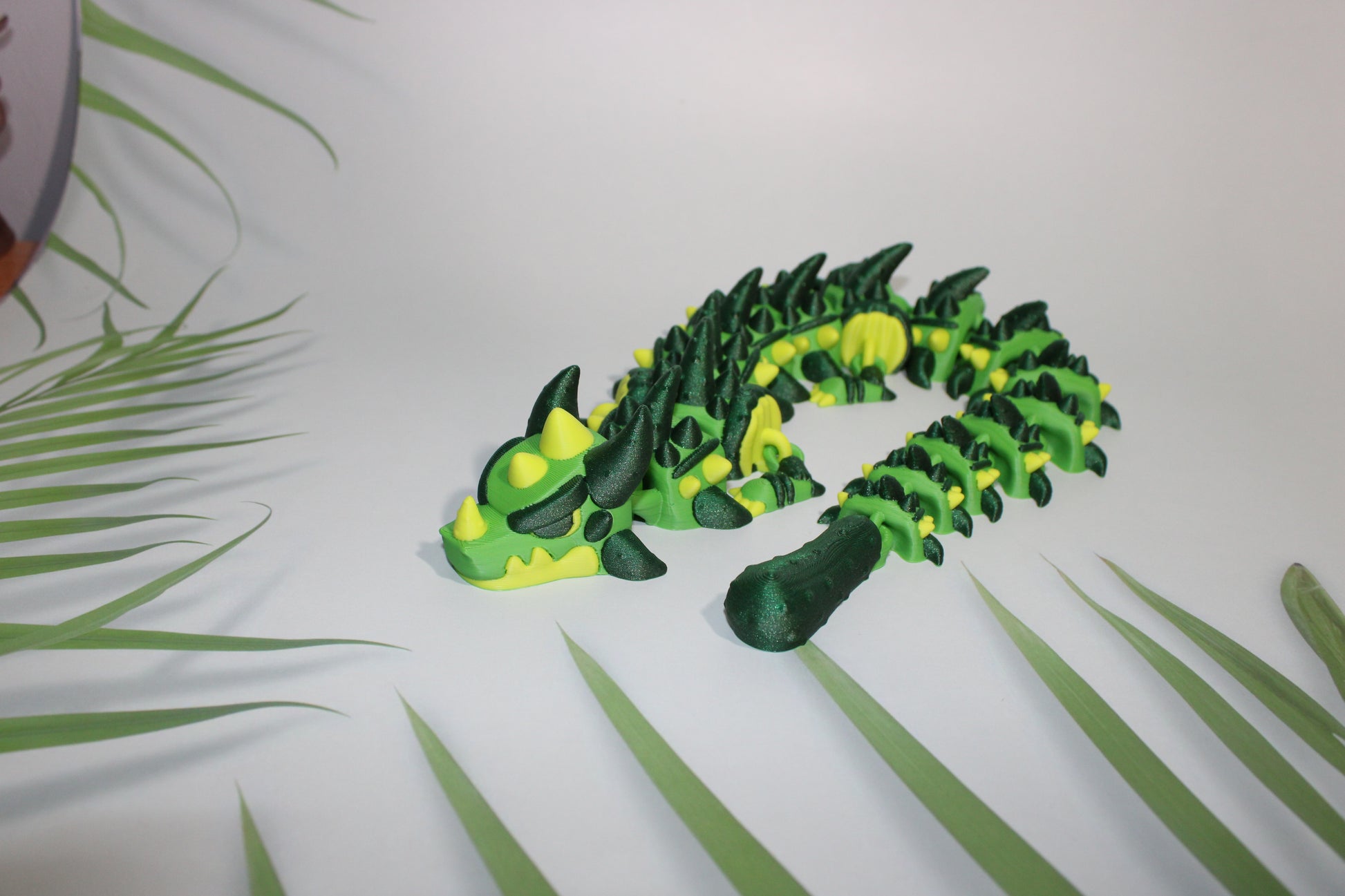 Pickle Dragon 17 in or Baby 6.5 in 3D Printed Articulated Figurine-6.5 inches long - Wonderland 3D Printing 