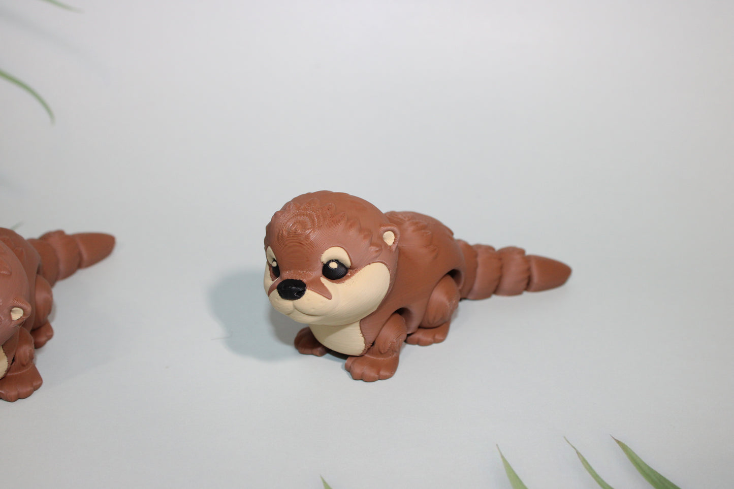 Baby Otter 4.5 inches long 3D Printed Articulated Flexi Fidget Figurine - Wonderland 3D Printing 