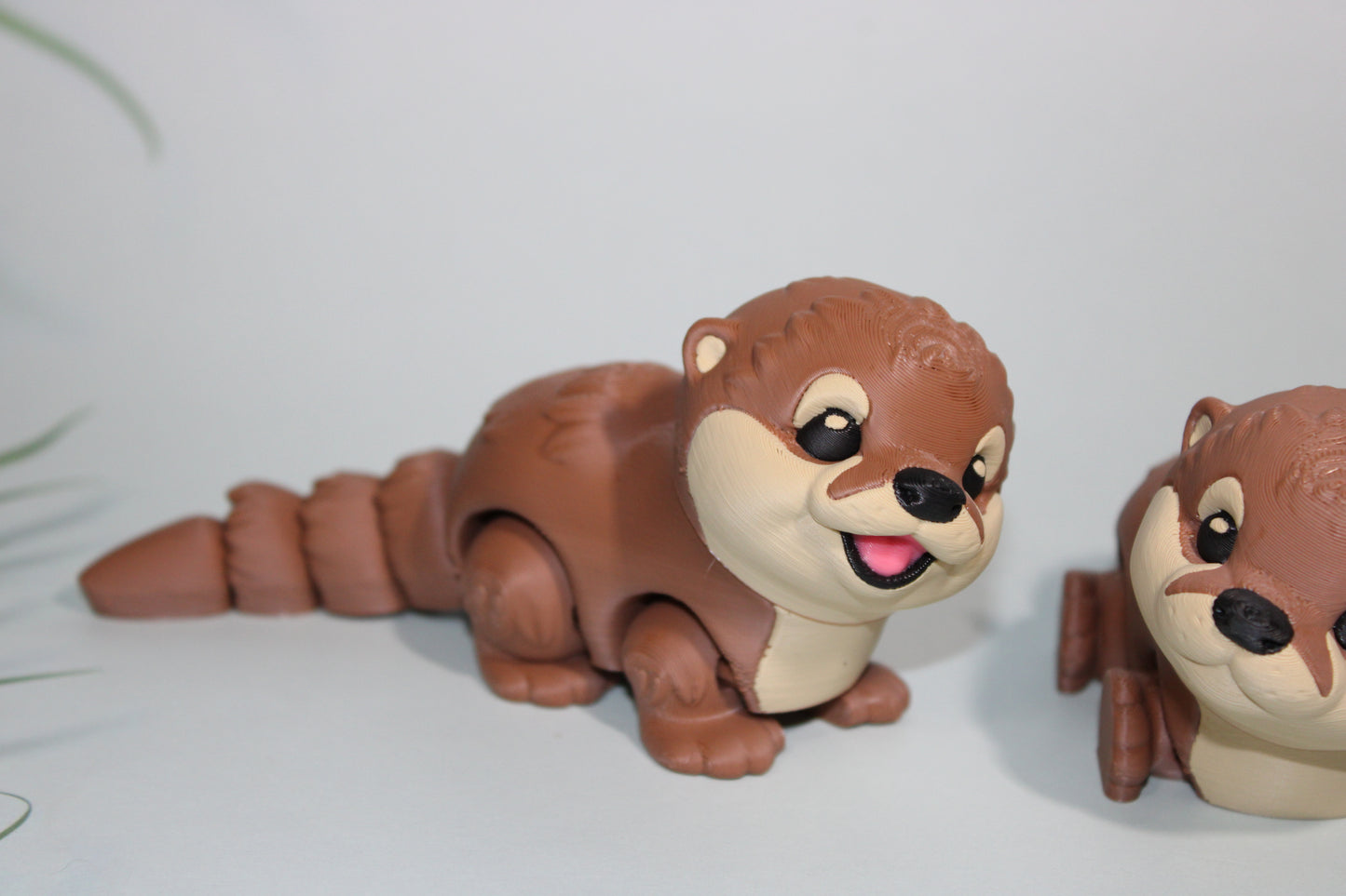 Baby Otter 4.5 inches long 3D Printed Articulated Flexi Fidget Figurine - Wonderland 3D Printing 