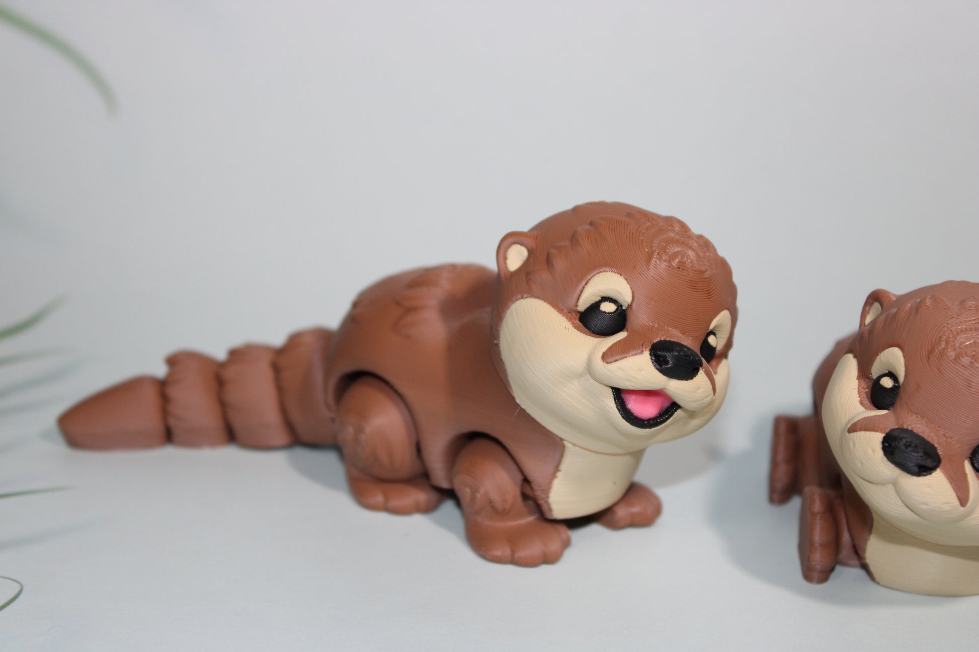 Baby Otter 4.5 inches long 3D Printed Articulated Flexi Fidget Figurine - Wonderland 3D Printing 