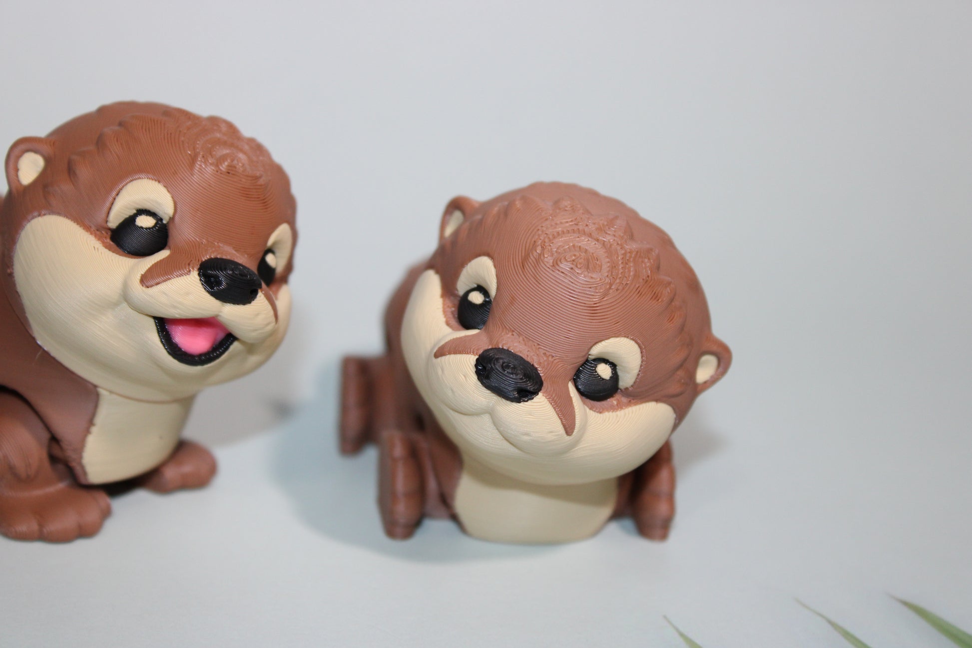 Baby Otter 4.5 inches long 3D Printed Articulated Flexi Fidget Figurine - Wonderland 3D Printing 