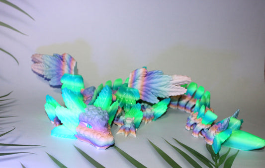 Axolotl Winged Dragon 3D Printed - Wonderland 3D Printing 