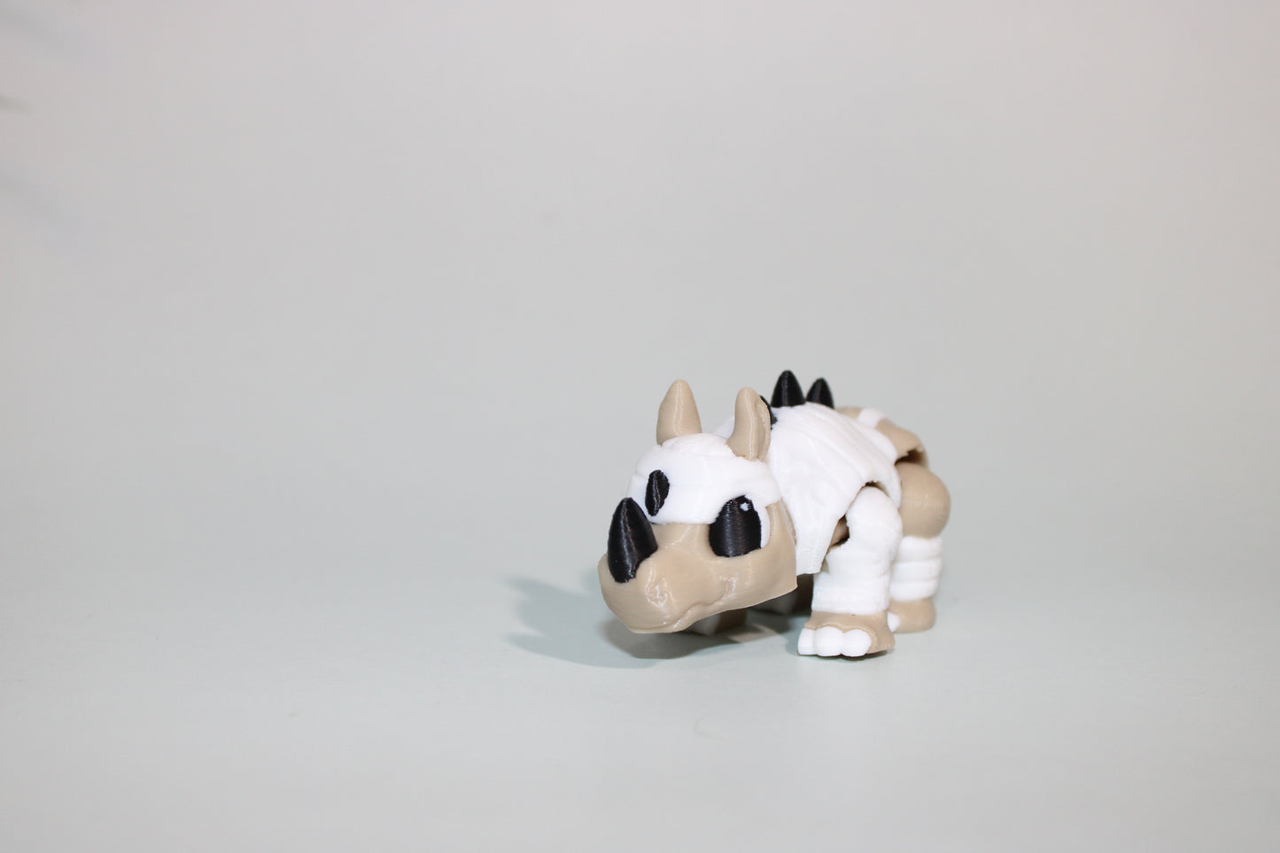 Halloween Hippo or Rhino 2.5 inches-3D Printed Articulated Flexi Figurine - Wonderland 3D Printing 