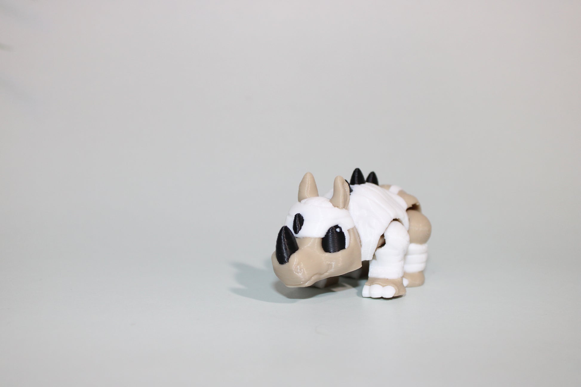 Halloween Hippo or Rhino 2.5 inches-3D Printed Articulated Flexi Figurine - Wonderland 3D Printing 