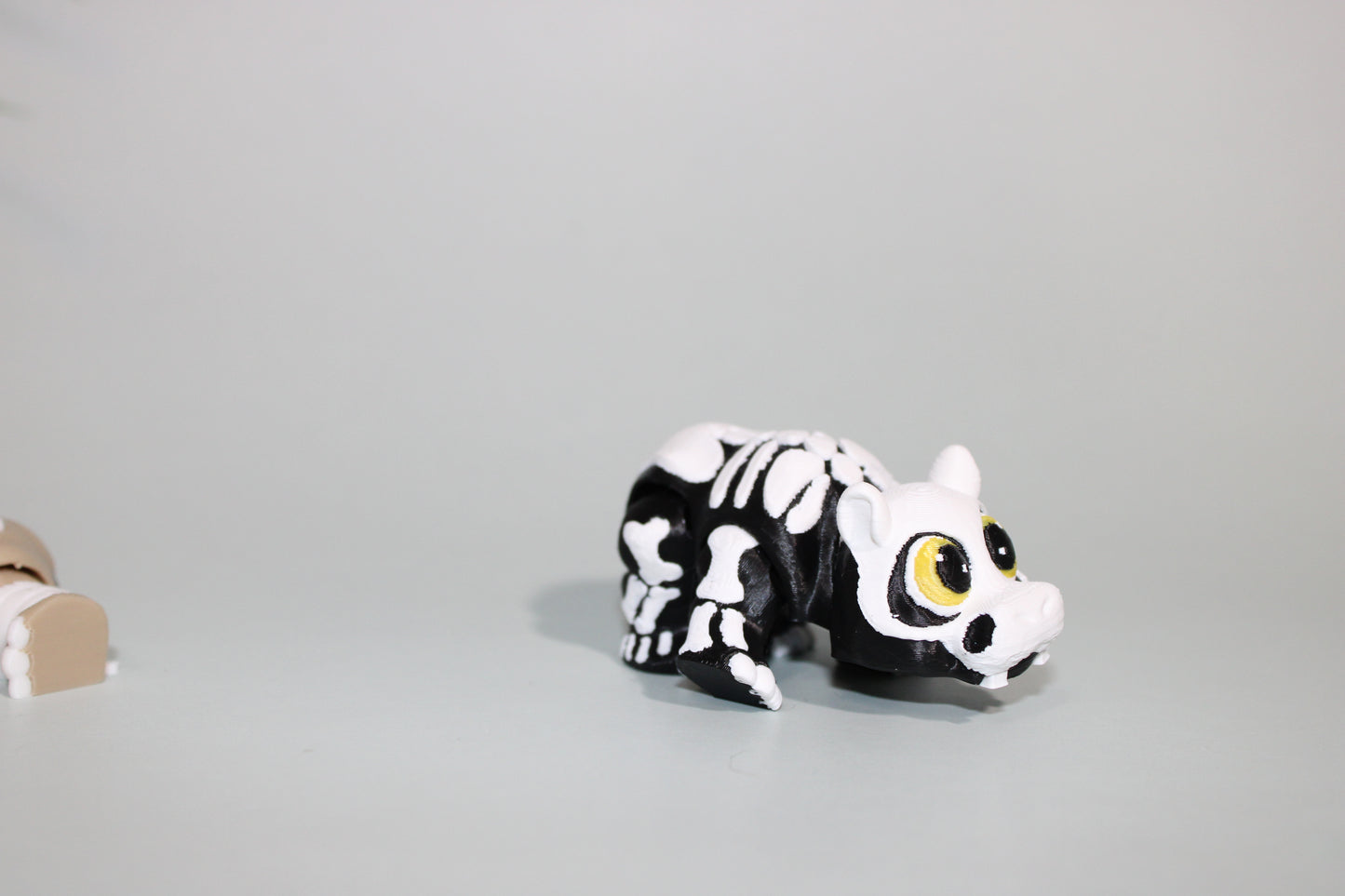 Halloween Hippo or Rhino 2.5 inches-3D Printed Articulated Flexi Figurine - Wonderland 3D Printing 