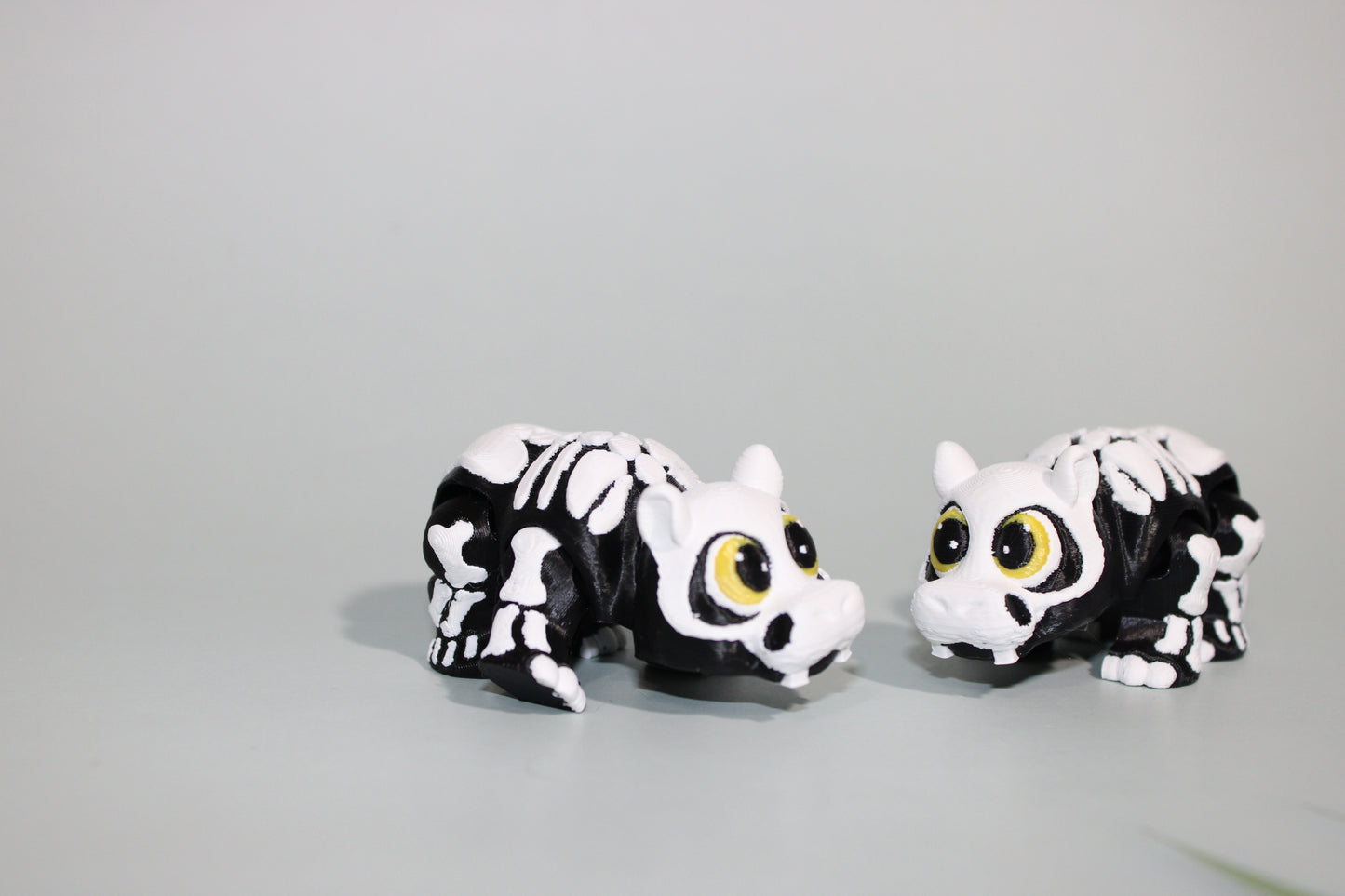Halloween Hippo or Rhino 2.5 inches-3D Printed Articulated Flexi Figurine - Wonderland 3D Printing 