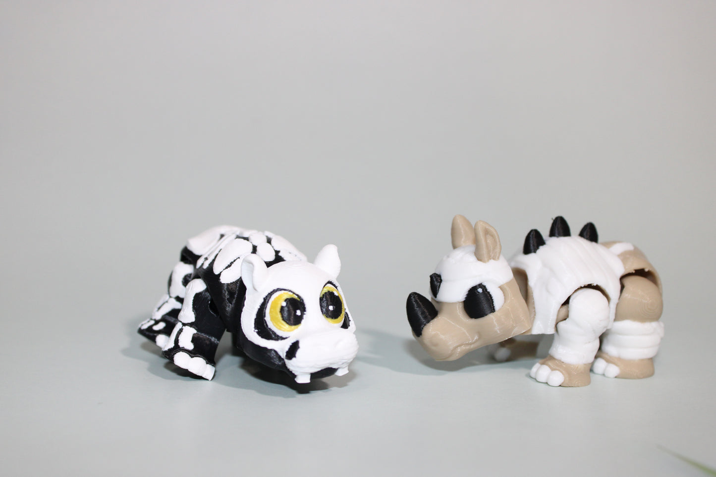 Halloween Hippo or Rhino 2.5 inches-3D Printed Articulated Flexi Figurine - Wonderland 3D Printing 