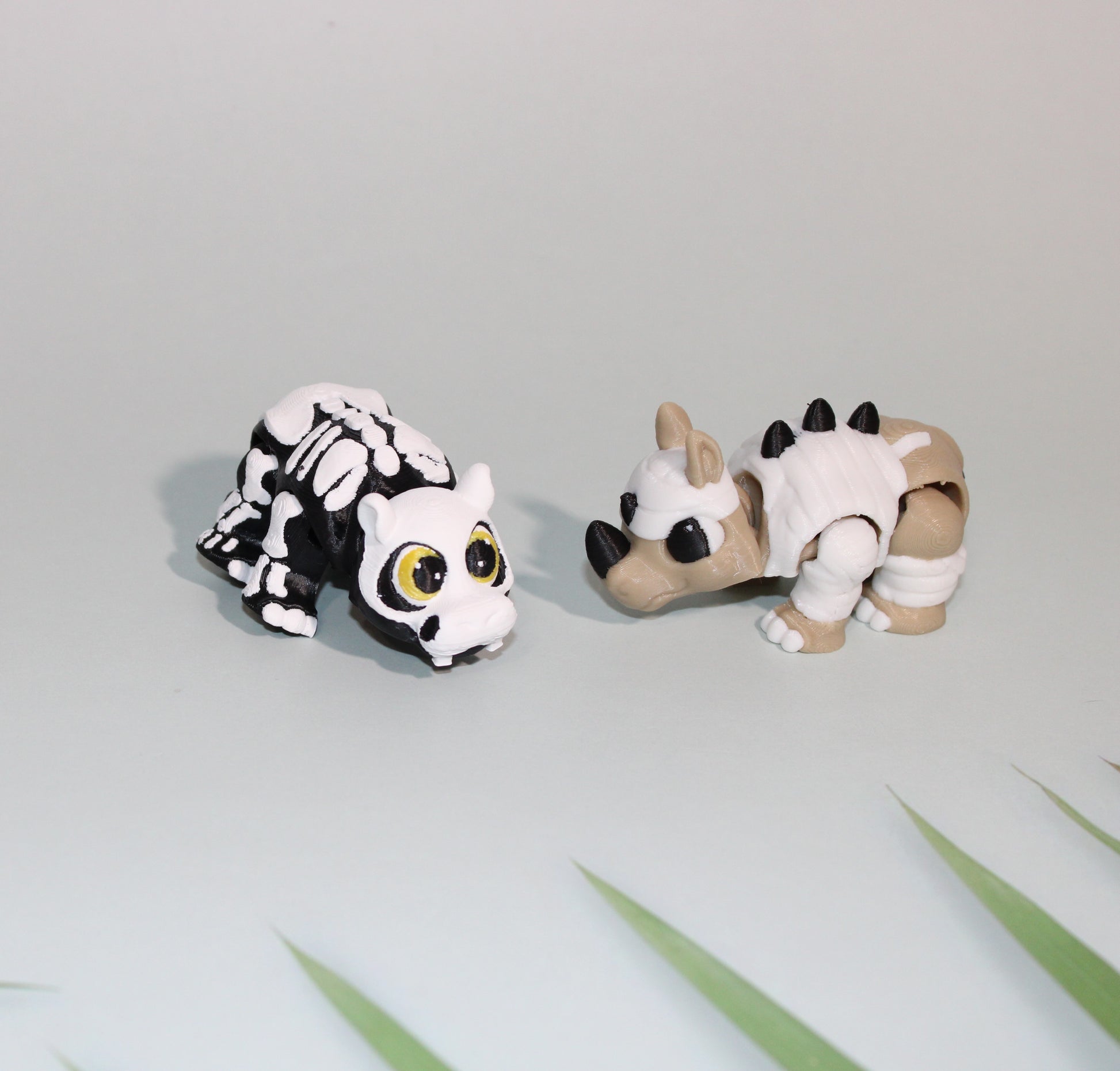 Halloween Hippo or Rhino 2.5 inches-3D Printed Articulated Flexi Figurine - Wonderland 3D Printing 