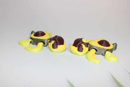 Turtles Variety to choose from 3D Printed Articulated Figurine - Wonderland 3D Printing 