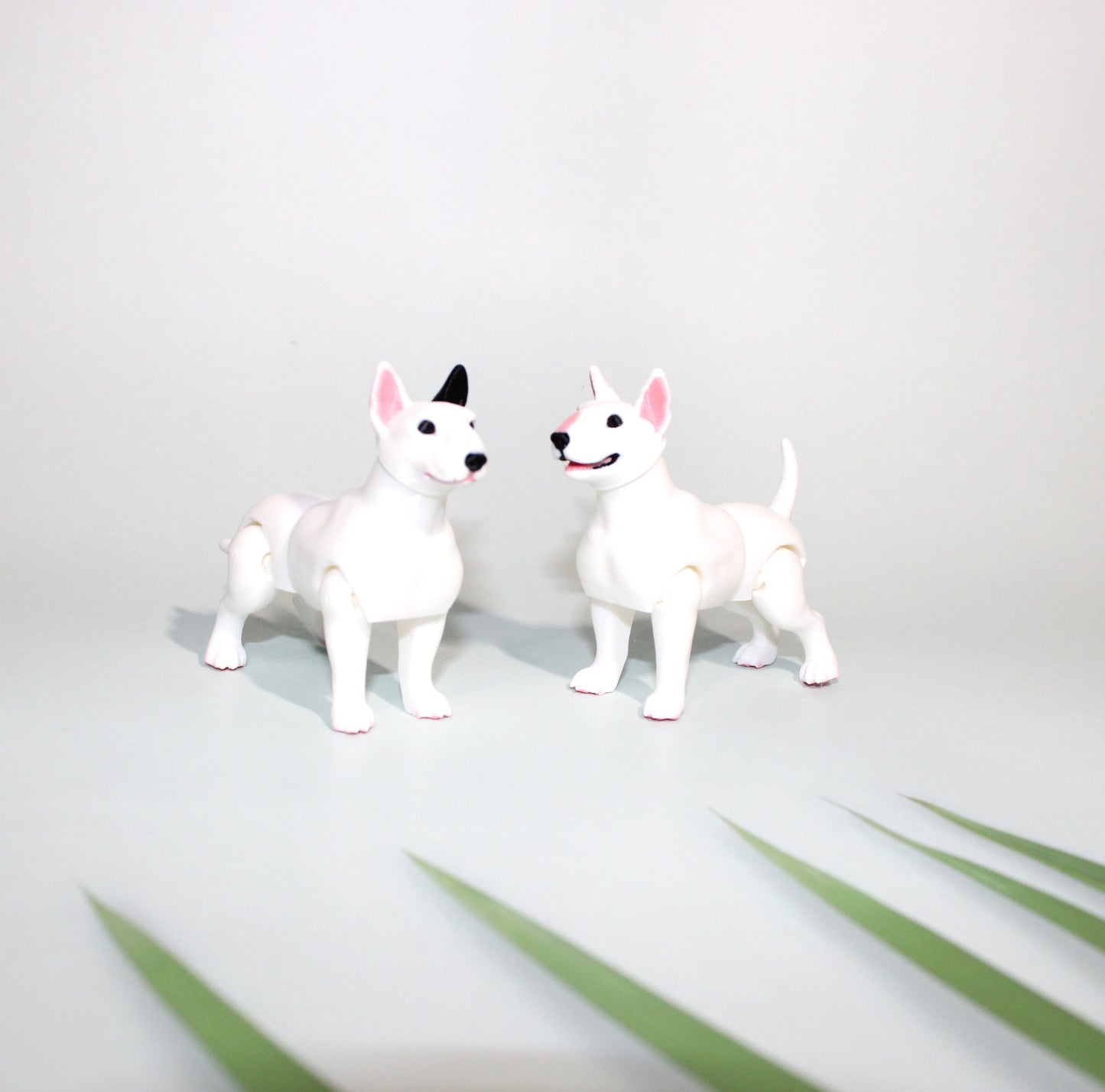 Bull Terrier 2.75 inches Tall-3D Printed  Articulated Flexi Figurines - Wonderland 3D Printing 