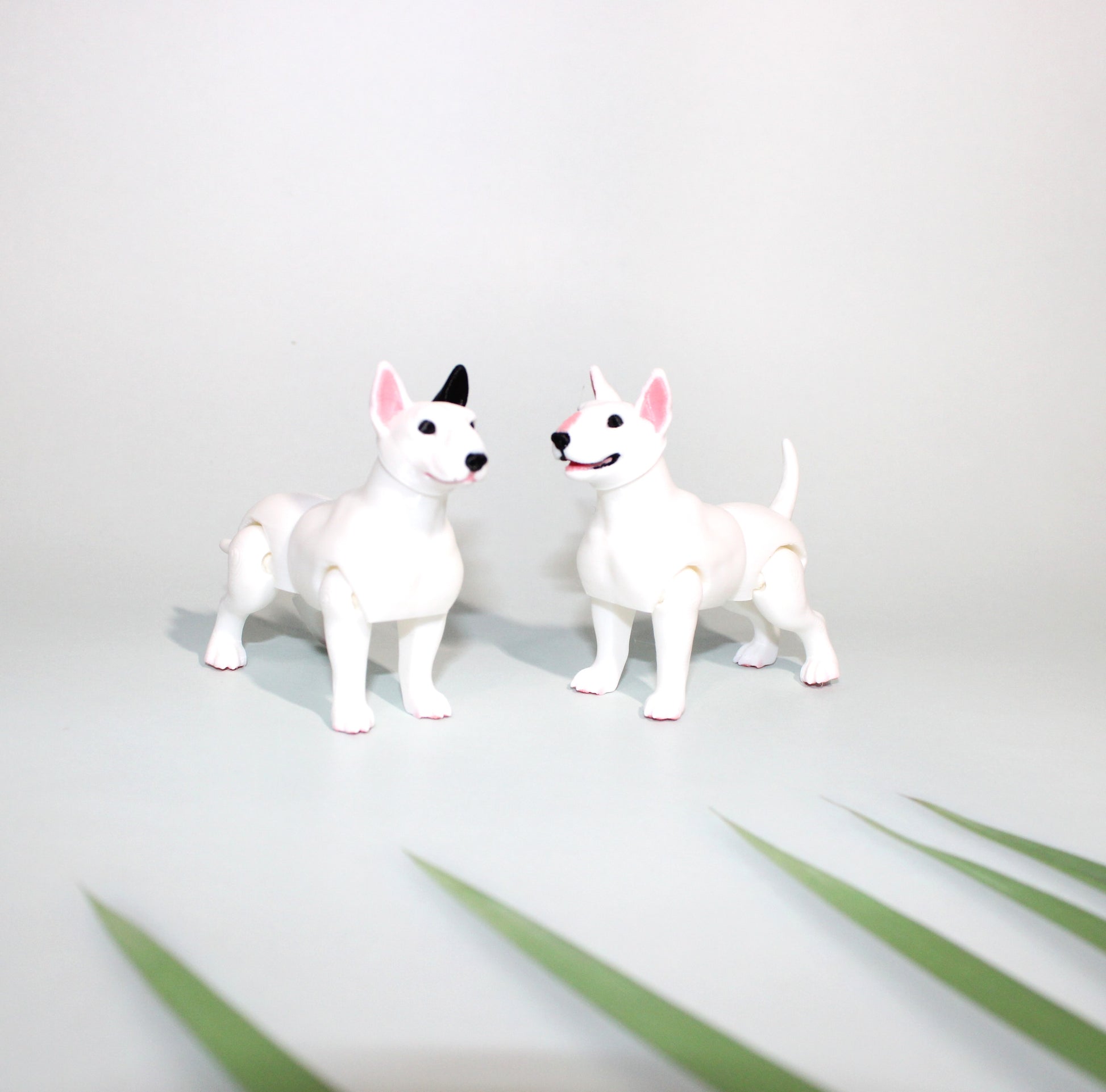 Bull Terrier 2.75 inches Tall-3D Printed  Articulated Flexi Figurines - Wonderland 3D Printing 