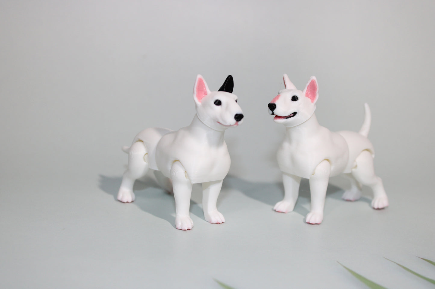 Bull Terrier 2.75 inches Tall-3D Printed  Articulated Flexi Figurines - Wonderland 3D Printing 
