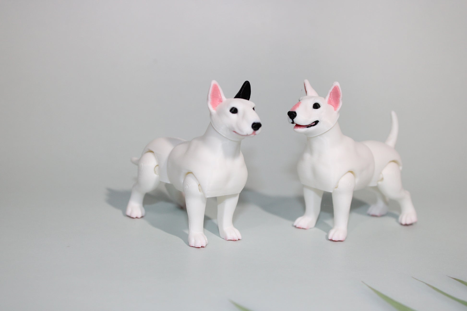 Bull Terrier 2.75 inches Tall-3D Printed  Articulated Flexi Figurines - Wonderland 3D Printing 