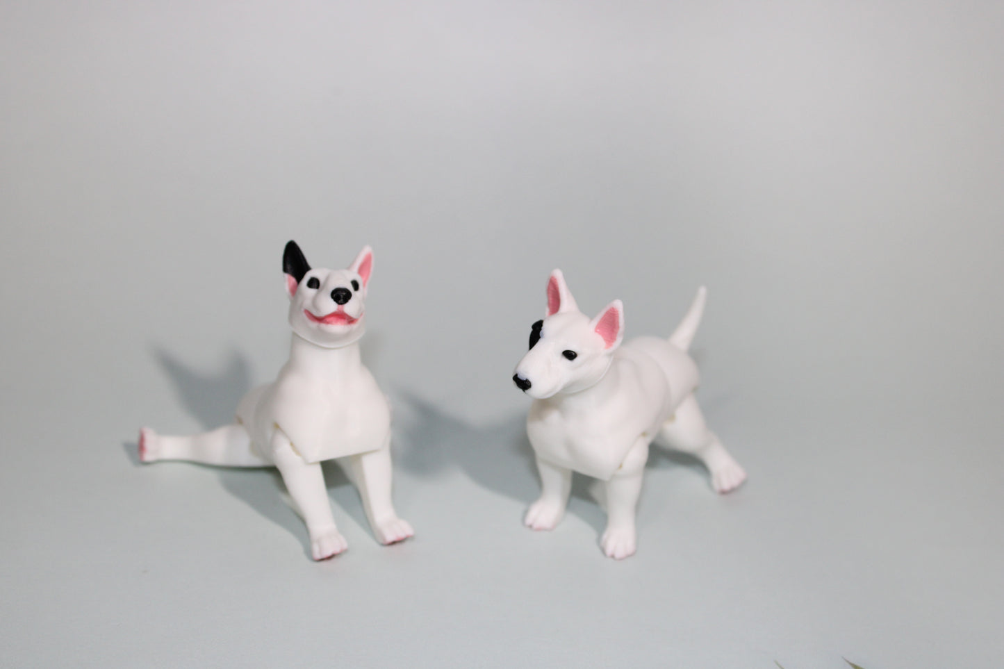 Bull Terrier 2.75 inches Tall-3D Printed  Articulated Flexi Figurines - Wonderland 3D Printing 