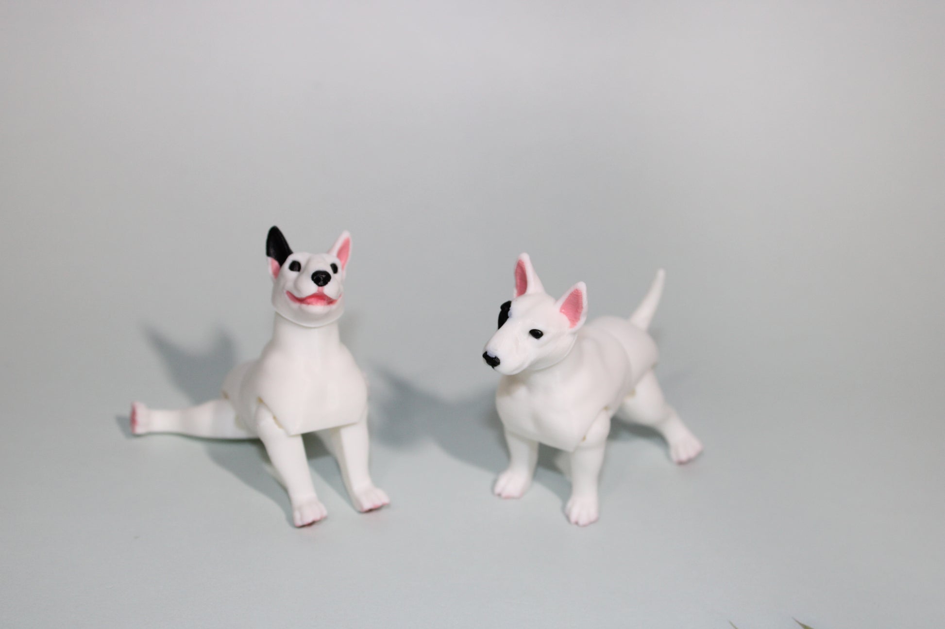 Bull Terrier 2.75 inches Tall-3D Printed  Articulated Flexi Figurines - Wonderland 3D Printing 