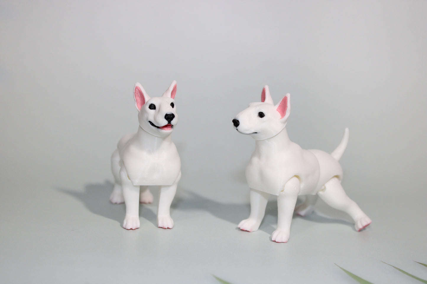 Bull Terrier 2.75 inches Tall-3D Printed  Articulated Flexi Figurines - Wonderland 3D Printing 