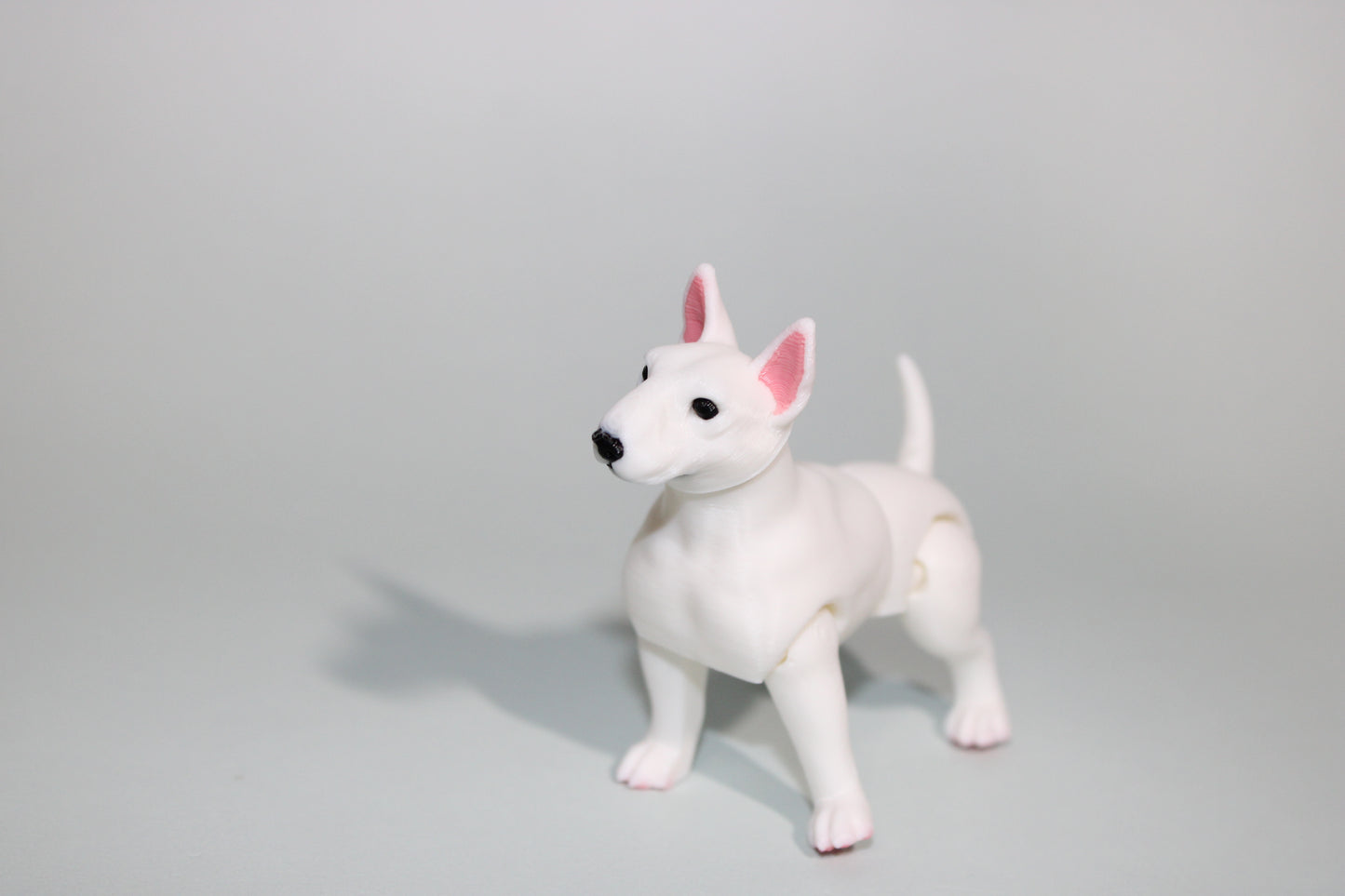 Bull Terrier 2.75 inches Tall-3D Printed  Articulated Flexi Figurines - Wonderland 3D Printing 