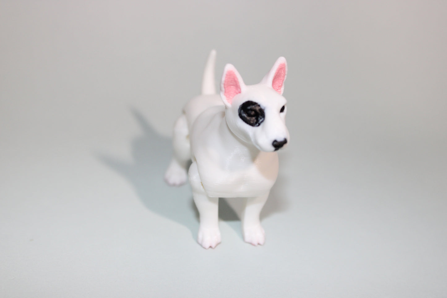 Bull Terrier 2.75 inches Tall-3D Printed  Articulated Flexi Figurines - Wonderland 3D Printing 