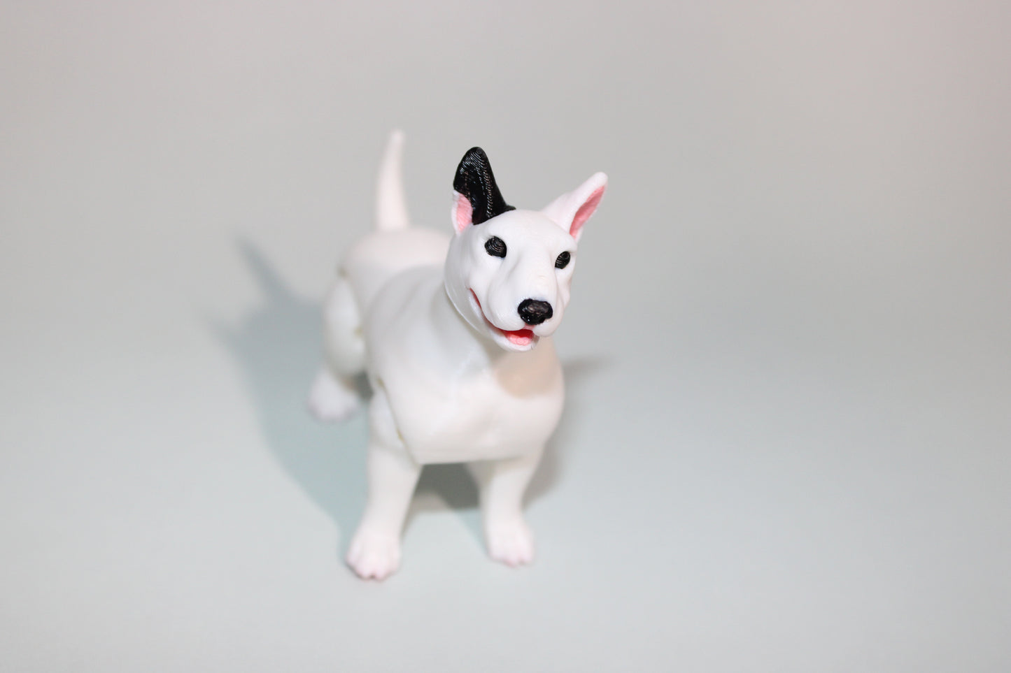 Bull Terrier 2.75 inches Tall-3D Printed  Articulated Flexi Figurines - Wonderland 3D Printing 