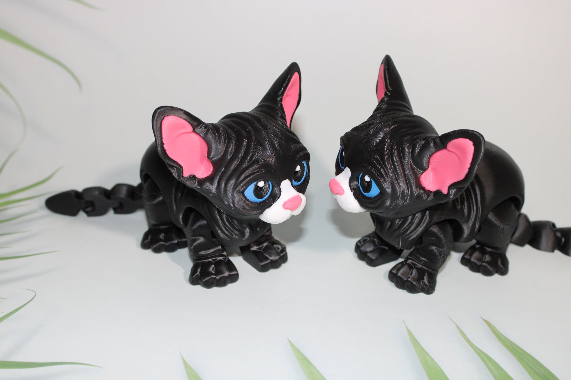 Sphynx Cat 4 inches Tall by 7 inches Long- Flexi Figurine-3D Printed - Wonderland 3D Printing 
