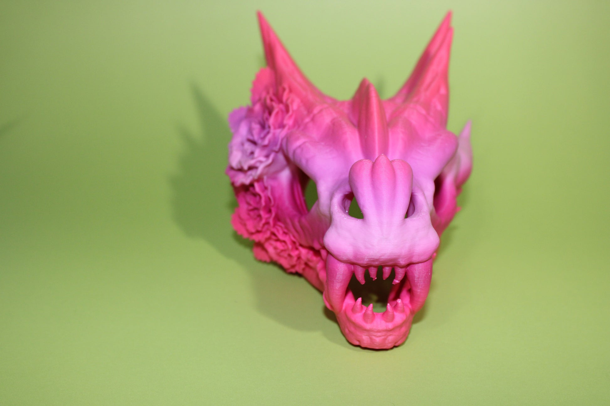 Rose Dragon Skull 3D Printed - Wonderland 3D Printing 