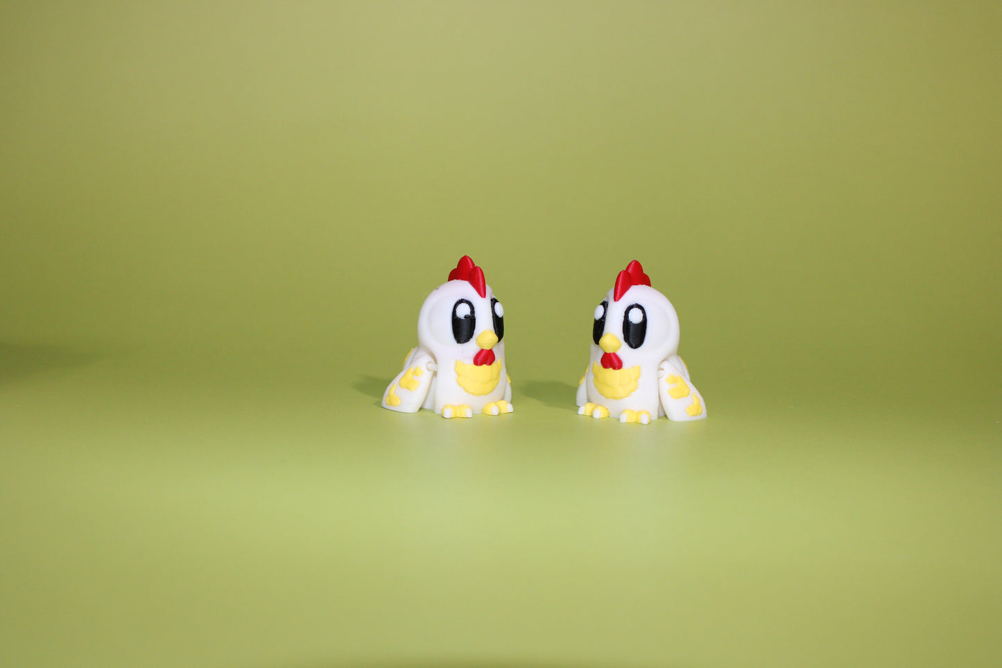 6 Flexi Chicken with Coop Barn-2 Ducks, 2 Roosters, 2 Chickens-3D Printed Flexi Fidget - Wonderland 3D Printing 