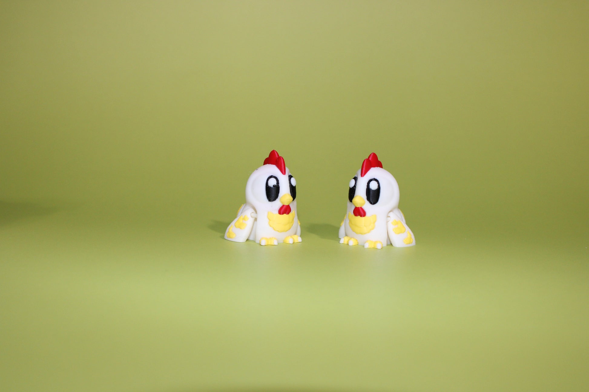 6 Flexi Chicken with Coop Barn-2 Ducks, 2 Roosters, 2 Chickens-3D Printed Flexi Fidget - Wonderland 3D Printing 