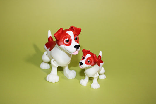 Jack Russell Terrier Dog 3D Printed Articulated Figurine - Wonderland 3D Printing 