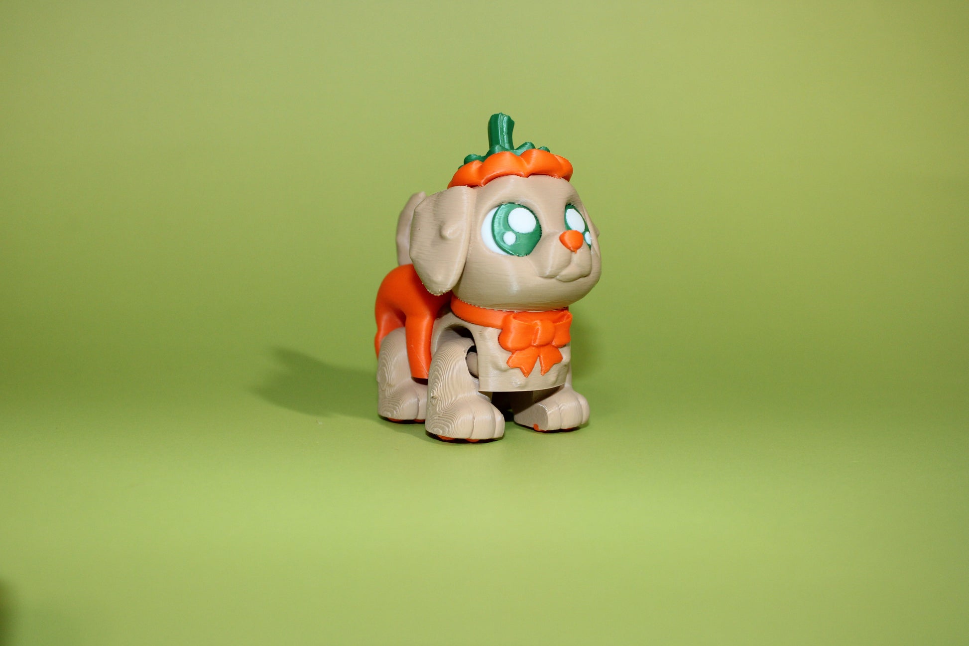 Pup-Kin Dog or Kitty-Kin Articulated Flexi Fidget Figurine - Wonderland 3D Printing 