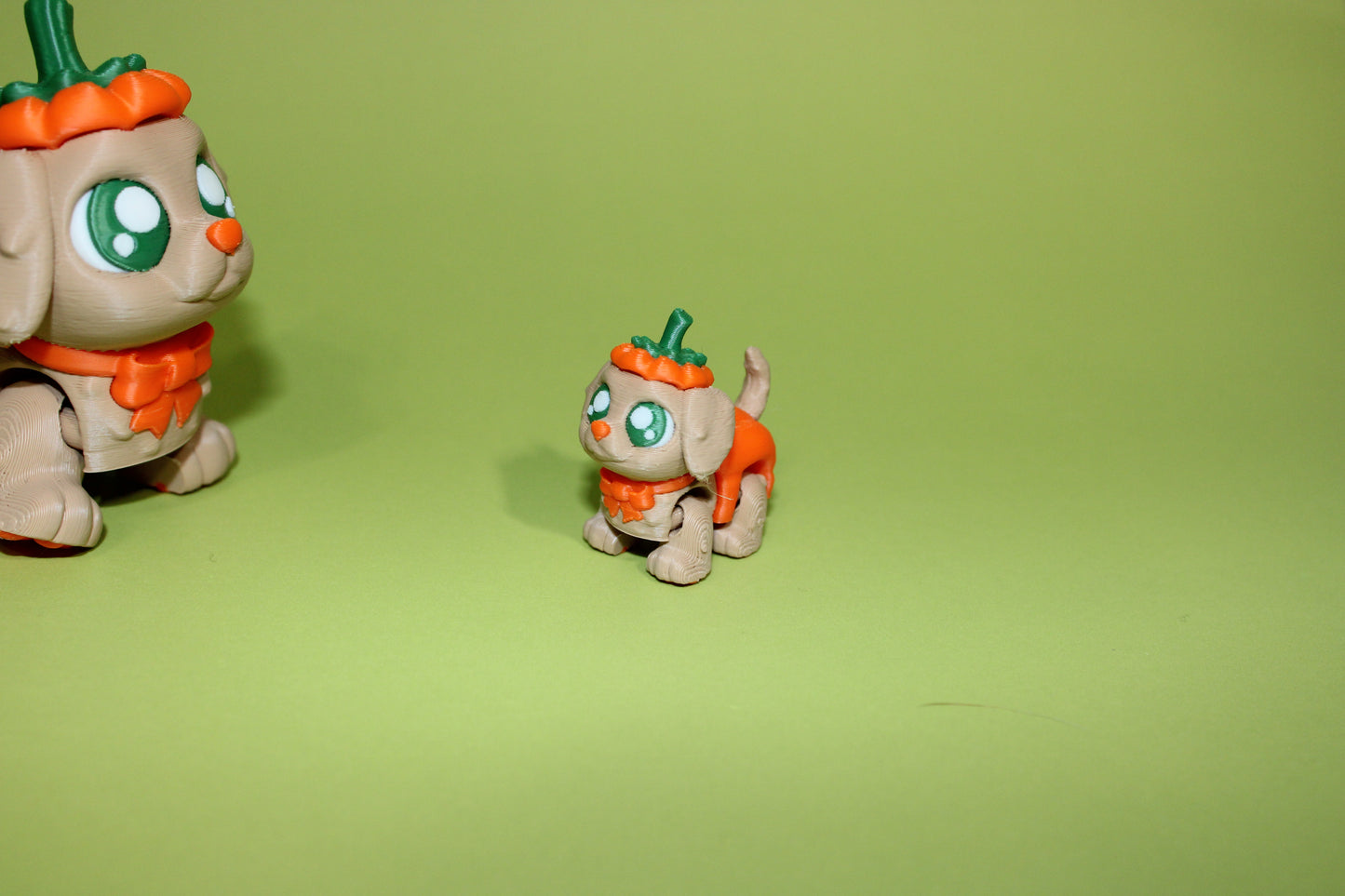 Pup-Kin Dog or Kitty-Kin Articulated Flexi Fidget Figurine - Wonderland 3D Printing 