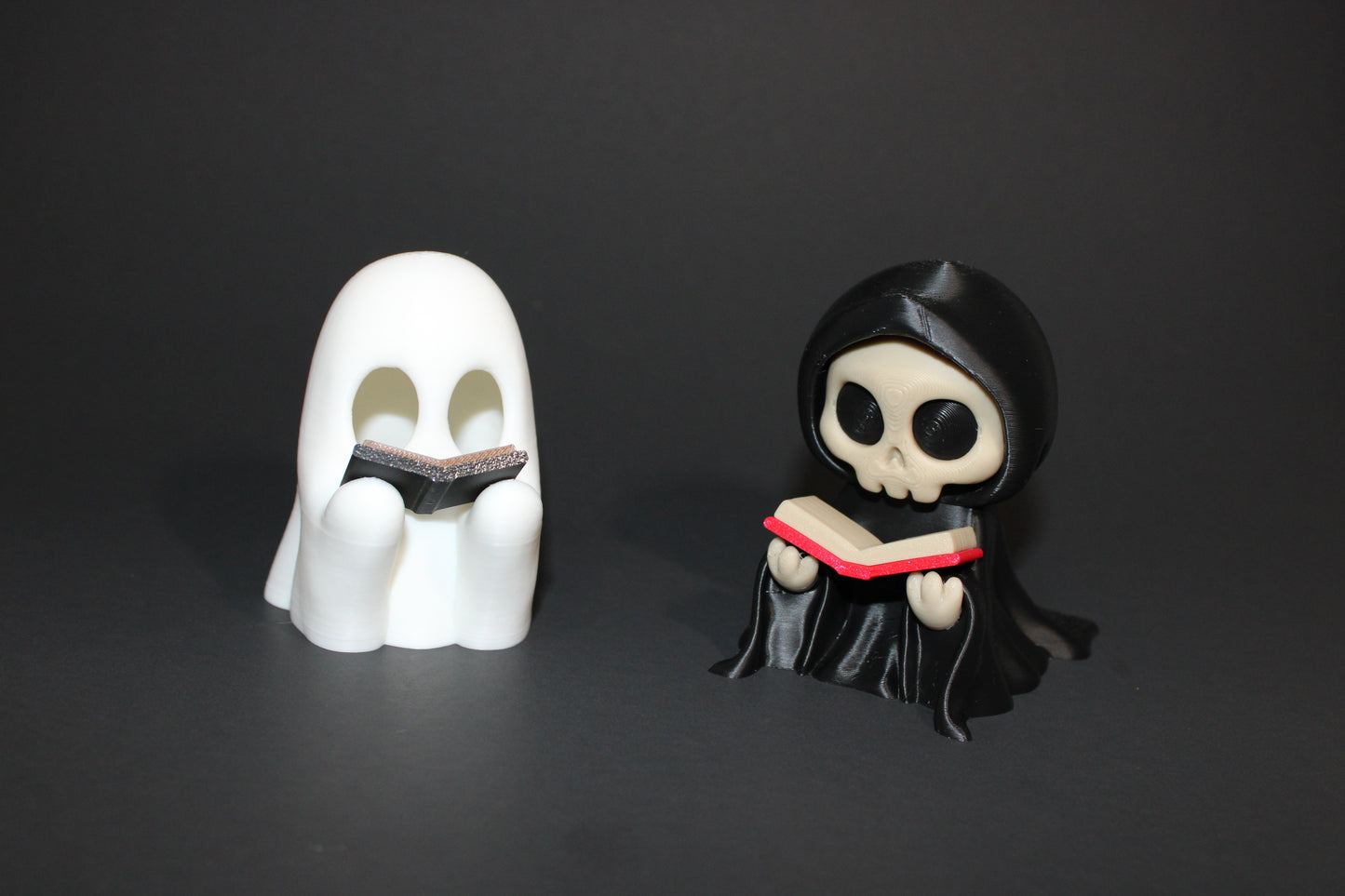 Reading Reaper 3.25 inches Tall or Reading Ghost - 3D Printed Fidget Toy