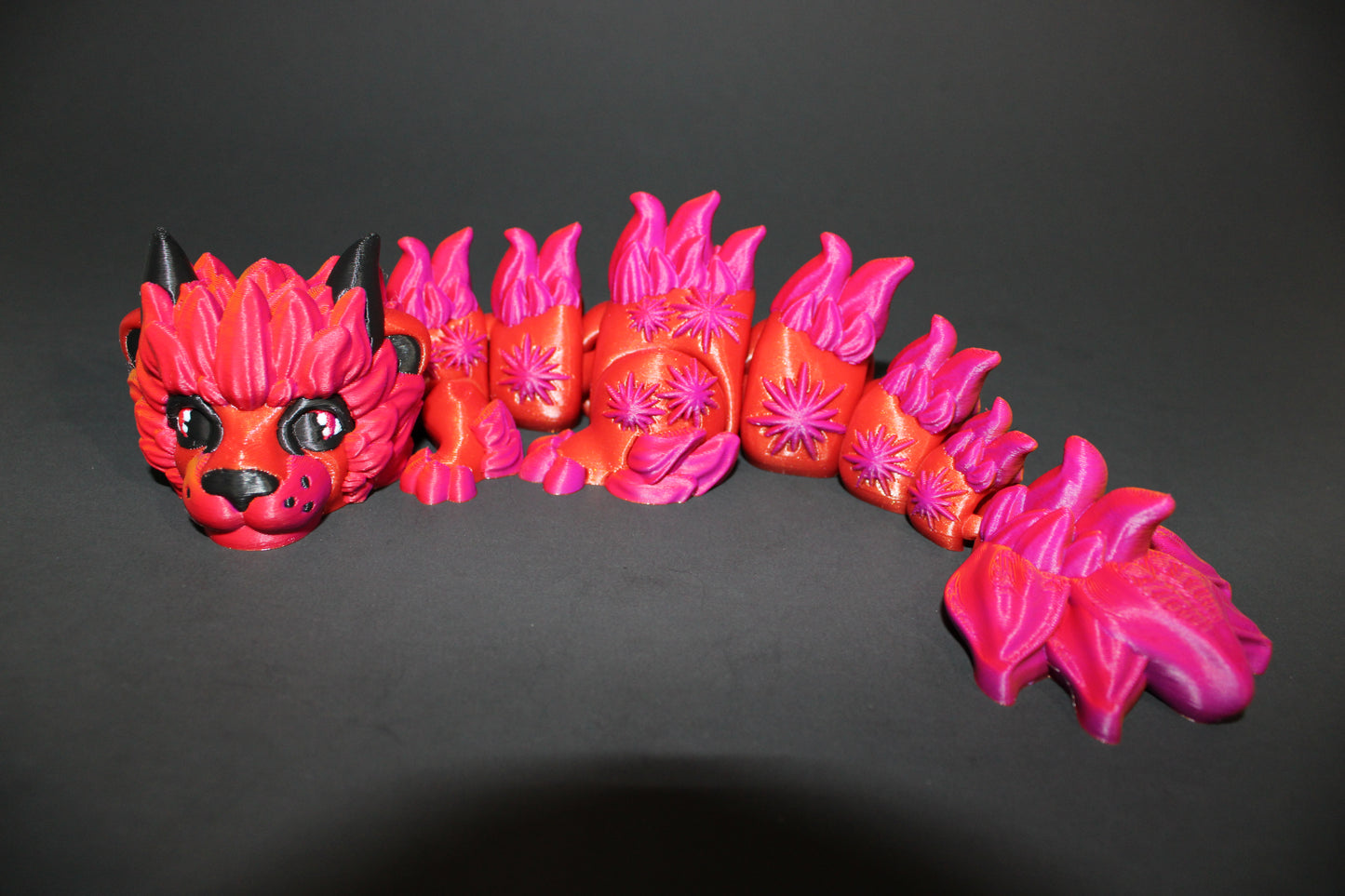 Zodiac Leo Dragon 10 inches or Leo Turtle 4 inches: Full Color 3D Printed Articulated Fidget Toy