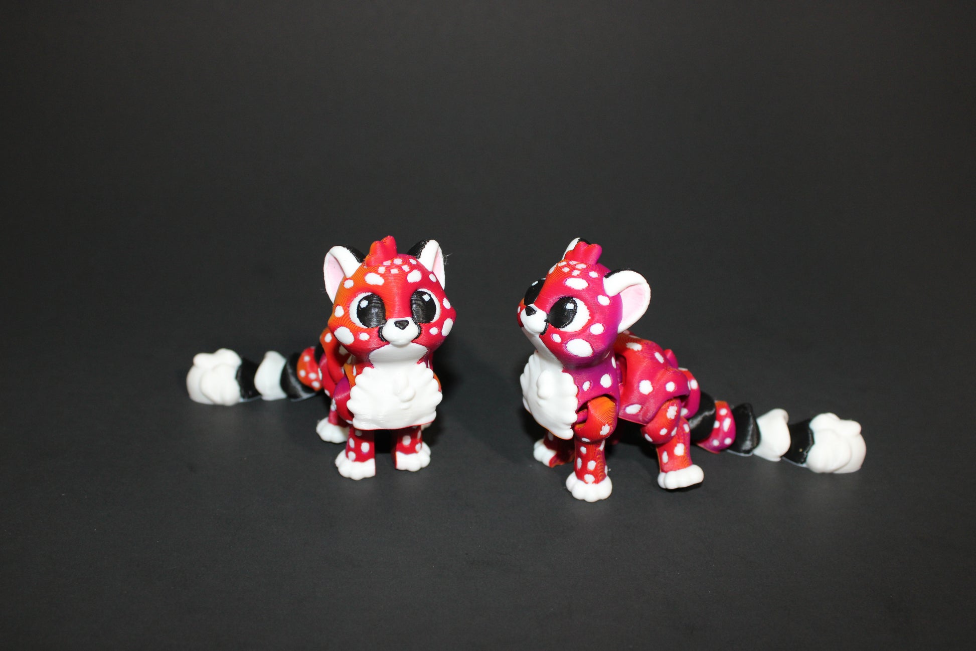 2 Cheetahs with Acacia Tree-Articulated Flexi Fidget Full Color 3D Printed Toy-3 inches tall - Wonderland 3D Printing 