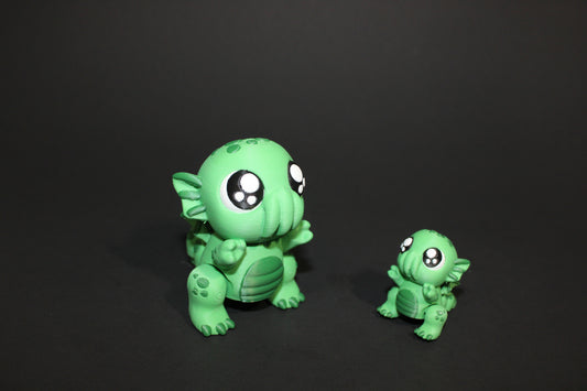 Cthulhu 3D Printed Articulated Flexi Fidget Toy - Wonderland 3D Printing 