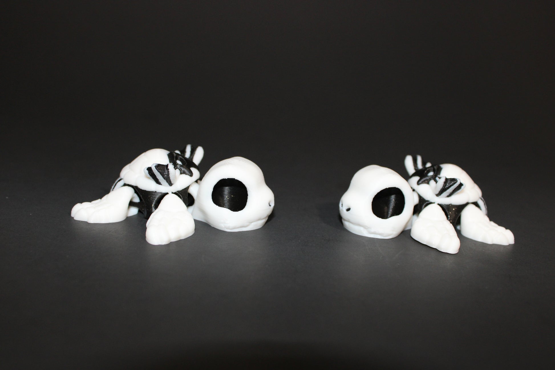 Halloween Turtles - 3D Printed Articulated Flexi Fidget Figurine: 3D Printed Fidget Toy - Wonderland 3D Printing 