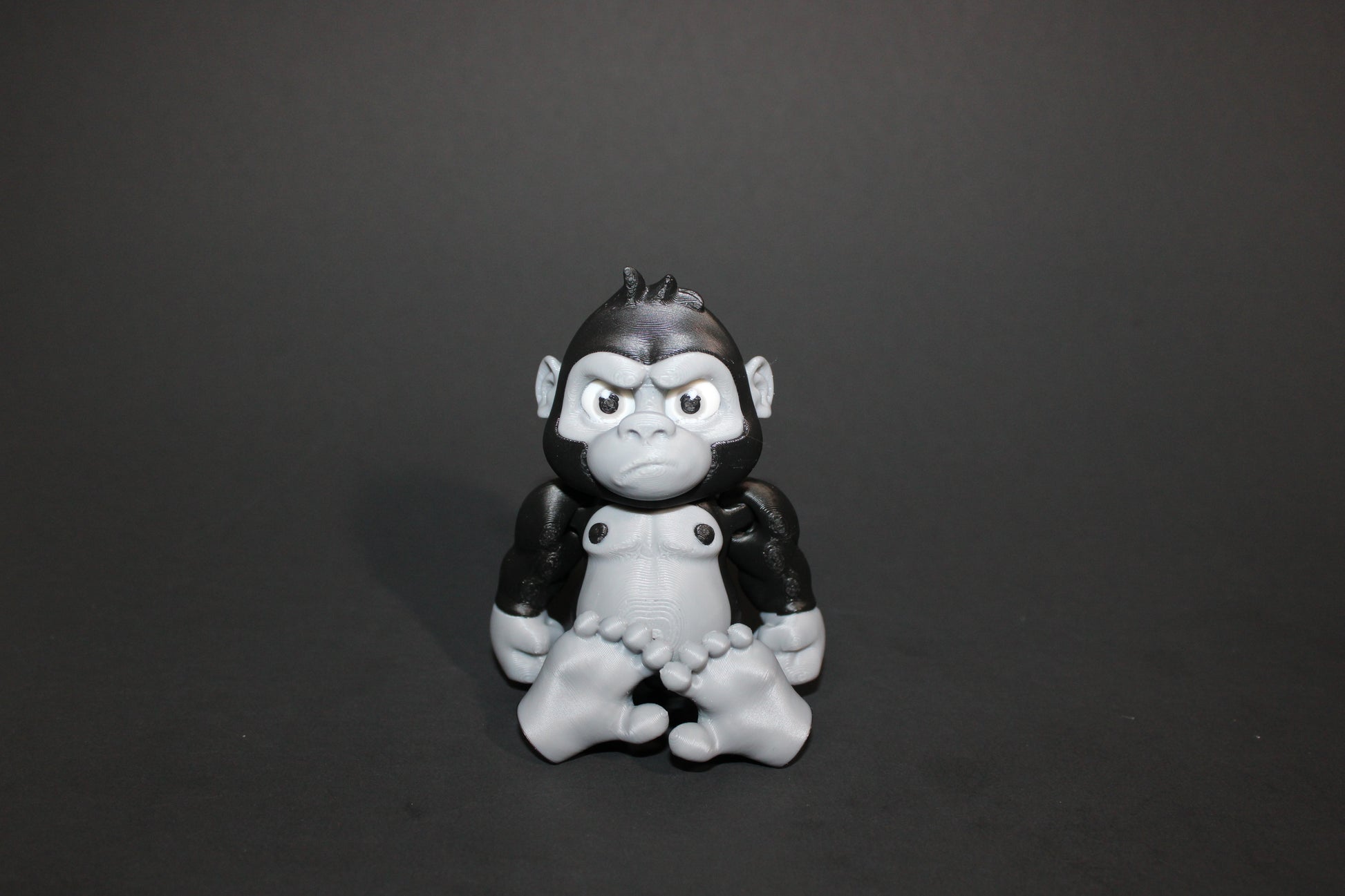 Gorilla:3D Printed Fully Articulated Flexi Fidget - Wonderland 3D Printing 