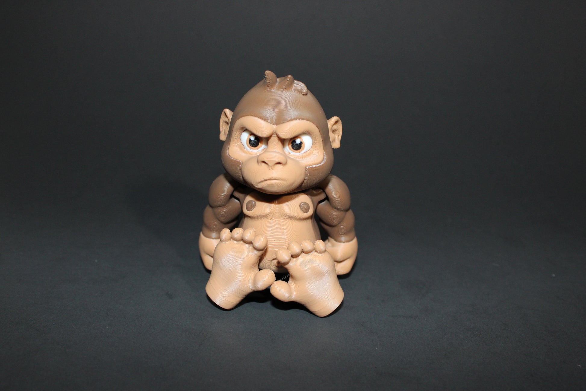 Gorilla:3D Printed Fully Articulated Flexi Fidget - Wonderland 3D Printing 