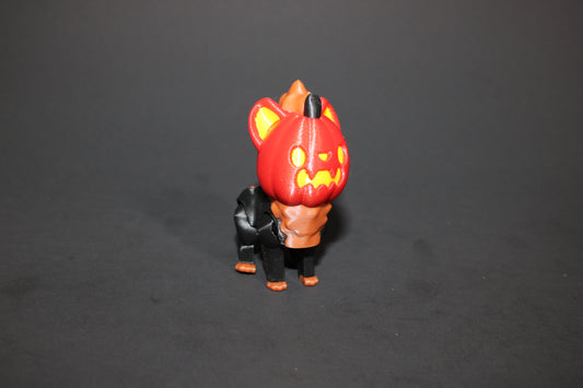 2 Pumpkin Howlers-Articulated Flexi Fidget Full Color 3D Printed Toy-2.5 inches tall - Wonderland 3D Printing 