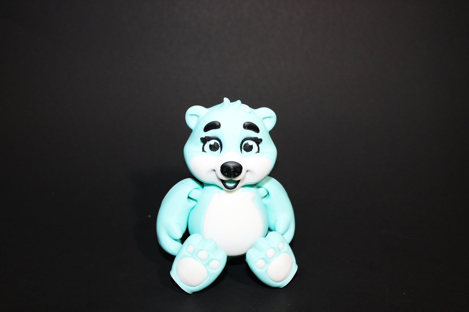 Teddy Bear 5 inches Tall-3D Printed Articulated Figurine - Wonderland 3D Printing 