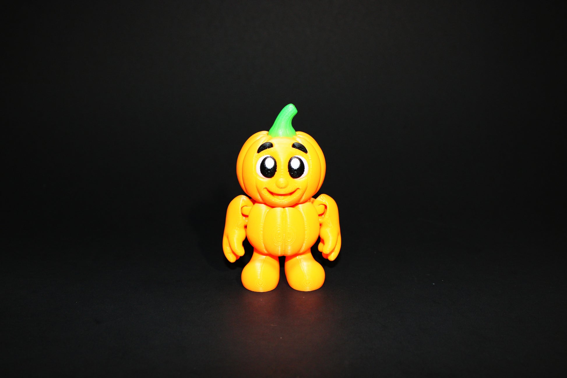 Flexi Pumpkins 3.5 inches Tall-3D Printed Articulated Flexi Fidget Toy - Wonderland 3D Printing 