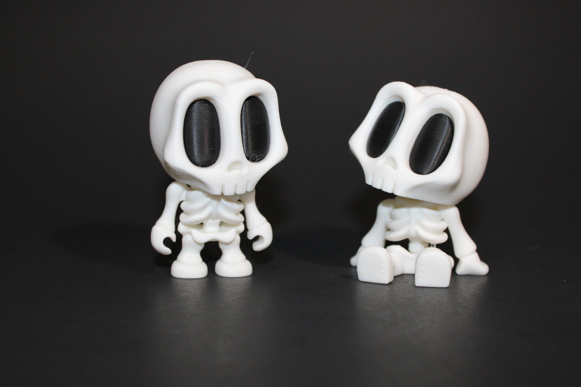 Blob Skeletons-3-3.25 inches Tall-3D Printed Articulated Flexi Figurines-Perfect for Halloween - Wonderland 3D Printing 
