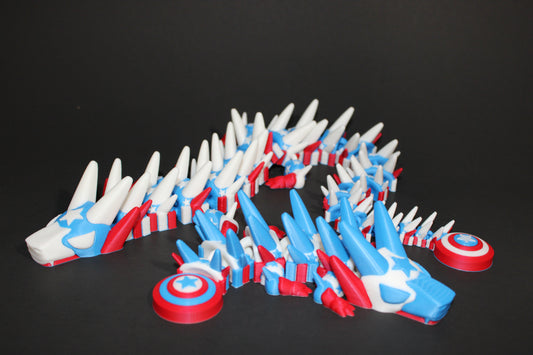 American  Dragon 3D Printed Articulated Figurine - Wonderland 3D Printing 