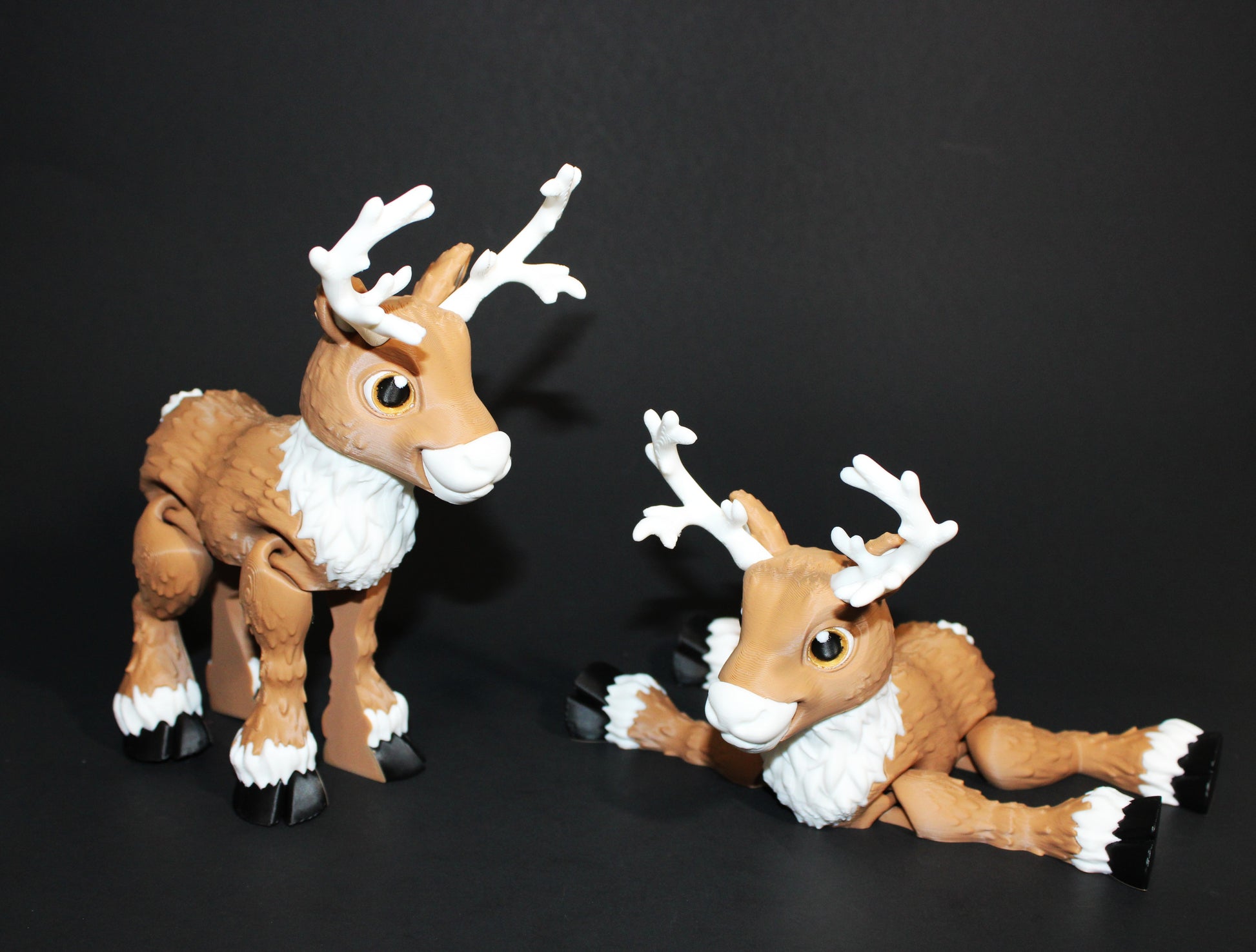 3D Printed Articulated Reindeer Fidget Toy - Wonderland 3D Printing 