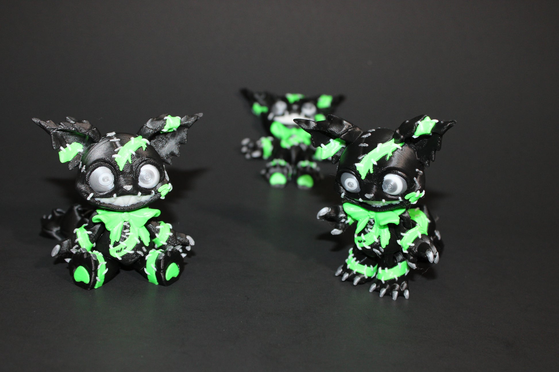 Creepy Cat: 3D Printed Articulated Fidget Toy-3.5" Tall - Wonderland 3D Printing 